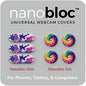 Sticker for Laptop Camera Privacy Slides - 7-Piece, Tie Dye Dot & Bar - No-Residue Nano Suction Protectors - Webcam Privacy Cover & Laptop Webcam Stickers - Phone Camera Cover Slide