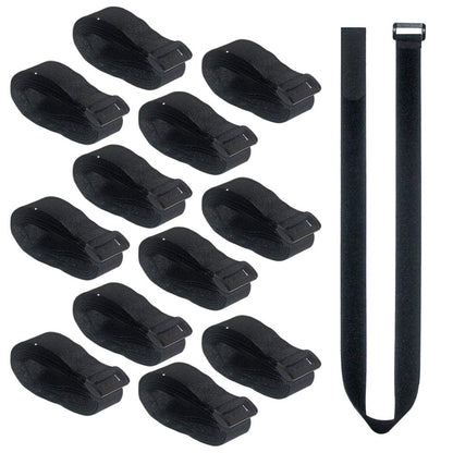 UONIKA 36 inch Cable Straps,12 pcs Reusable Fastening Hook and Loop Utility Cable Ties Down Wraps Adjustable Cinch Straps