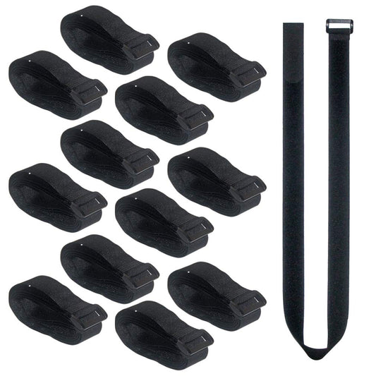 UONIKA 36 inch Cable Straps,12 pcs Reusable Fastening Hook and Loop Utility Cable Ties Down Wraps Adjustable Cinch Straps