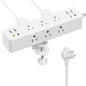 Desk Clamp Power Strip 15FT, Acozvin 40W Total Fast Charging Station