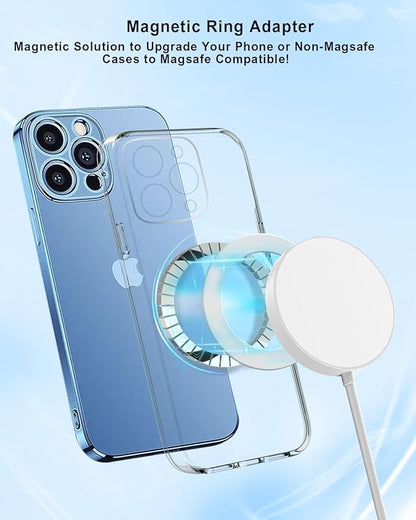 Magnetic Adapter Rings,Compatible with Kindle Pop Socket Magnetic,for Magsafe Accessories & Wireless Charging for iPhone 15/14/13/12 Mini Plus Pro Max/Pixel 8/ S24 Ultra/ S23 and More