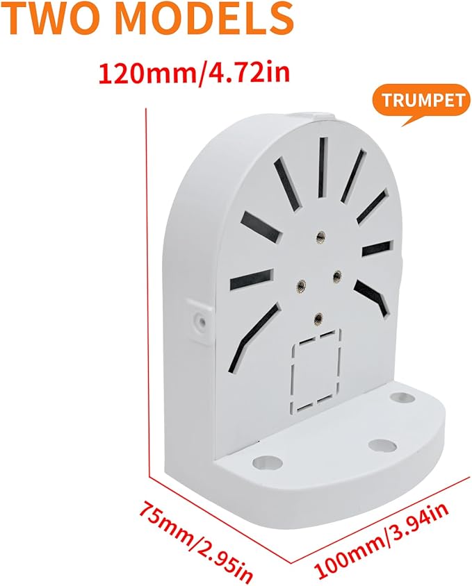 Indoor Outdoor Camera Bracket ABS Plastic Wall Mount L-Shaped Bracket for Security Dome IP Camera Mounting, Junction Box Cable Management (2.5in-SL-3PACK)