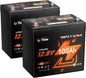 Litime 4 Packs 12V 100Ah Xtra Mini LiFePO4 Battery for RV, Camper, Boat