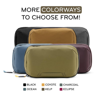 Peak Design Tech Pouch, Eclipse, Electronics Organizer for Travel or Everyday Carry, Origami-Style Storage, Cable Pass-Through, Weatherproof Recycled Nylon, Gear Carry Bag for Men and Women