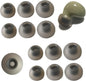 Silicone Ear Tips for Galaxy Buds 2 Replacement Filter Screen Earbuds Tips for Samsung Galaxy Buds2/Galaxy Buds+ Plus/Galaxy Buds PE, 6 Pairs LMS Black