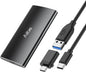 Aiibe 500GB External Solid State Drive USB C Portable SSD USB 3.2 Gen 2, Up to 1050MB/s, External SSD 500GB External Hard Drive for iPhone 15/Pro, Laptop, Mac and PS4 (Black)