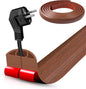 Floor Cord Cover Self Adhesive Cord Hider,10FT Cable Management, Extension Strip Protector for Wires, Prevent Cable Trips for Offices, Gyms, Exhibitions Cavity:0.39"(W) x 0.27"(H) Wood Red Teak