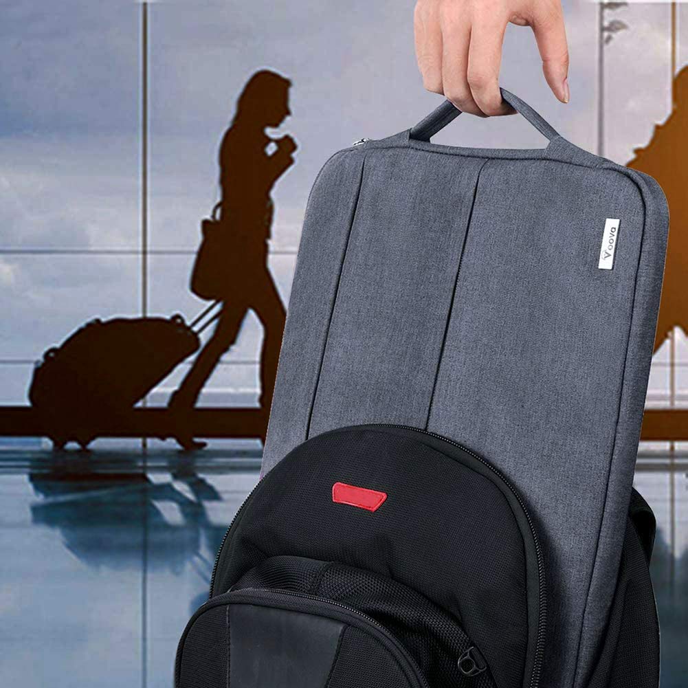 Voova 13.3-13 Inch Laptop Sleeve, MacBook Case，Laptop Case,Dark Gary