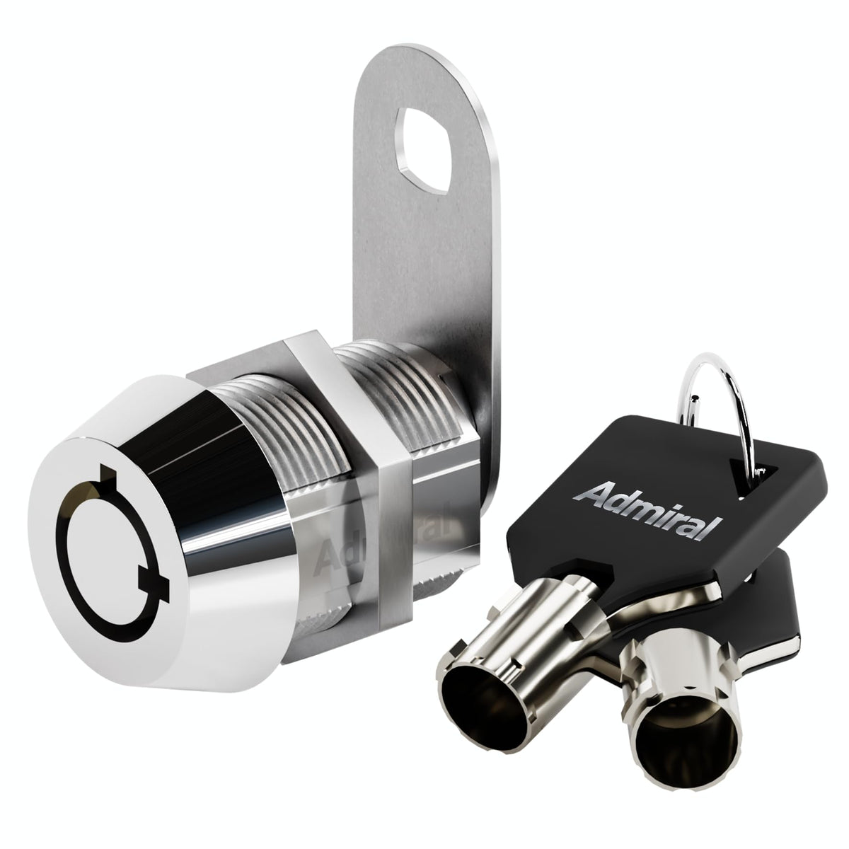 5/8" Tubular Cam Locks (90° Chrome, 2-Pack) RV Toolbox Cabinet Replacement