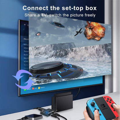 HDMI 2.1 Bi-Directional Switch Ultra HD 8K HDMI Switcher 2 in 1 Out/ 1 in 2 Out HDMI Switch Supports 8K@60Hz/ 4K@120Hz 48Gbps Compatible with Switch/Switch OLED PS5/4 Xbox Roku Apple TV Fire TV Stick