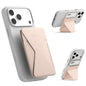 MOFT Magnetic Wallet Stand Compatible with iPhone 18/17/16/15/14/13 Series, Angle Adjustment Magsafe Compatible MOVAS Phone Stand,Clay