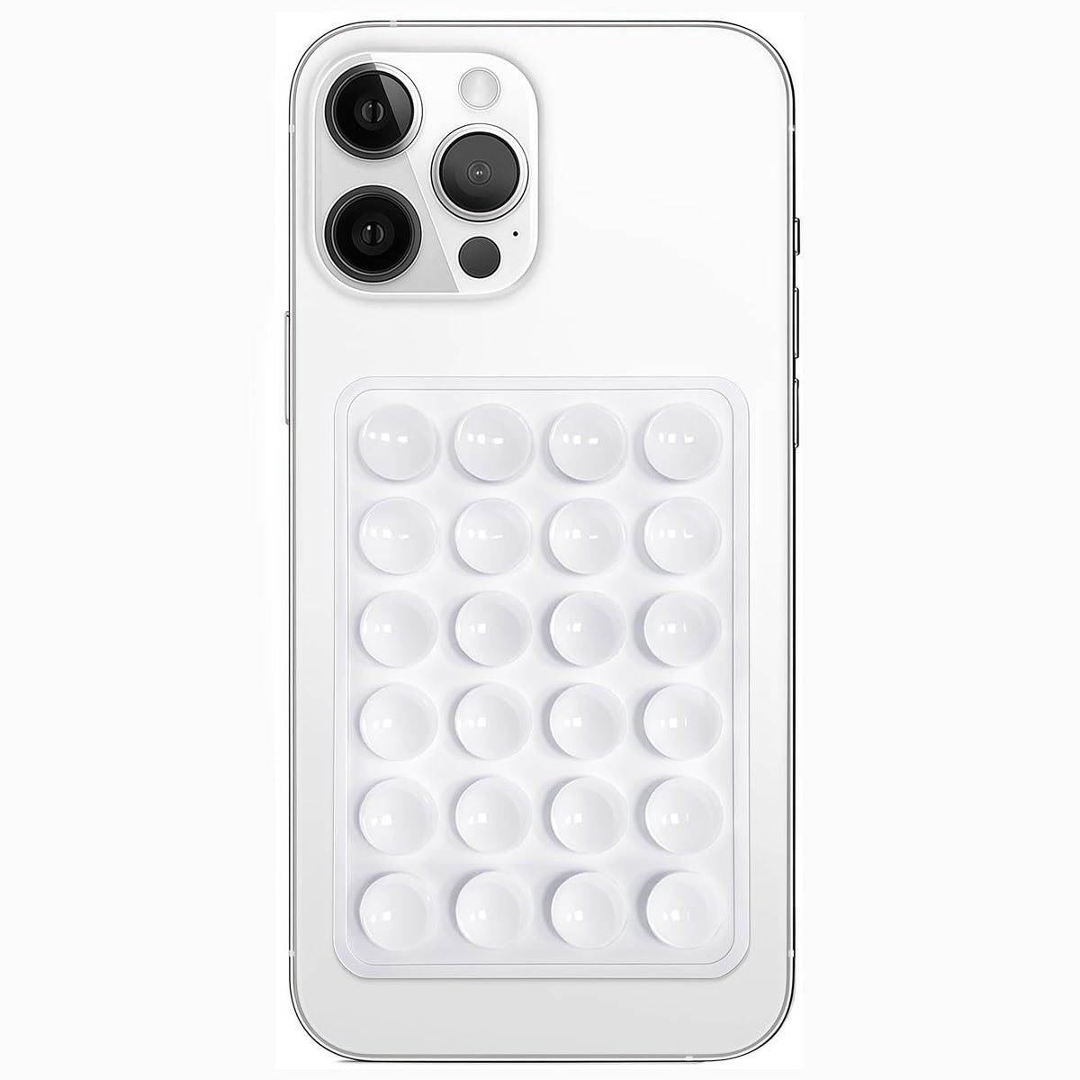 Anteel Silicone Suction Phone Case Mount, Non Slip Sticky Phone Grip for Cellphone, Silicon Adhesive Suction Cup Phone Mount, Strong Grip Holder for Selfies and Videos (Light Pink)