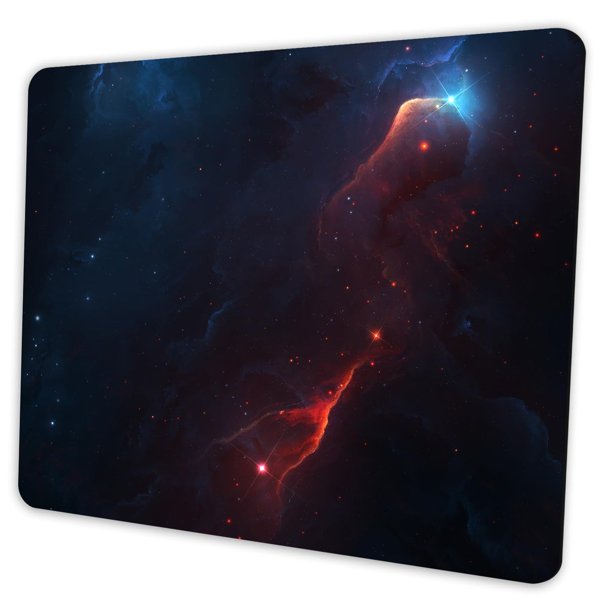 SHALYSONG Watercolor Flower Mouse Pad, 9.5"x7.9" Non-Slip Laptop Mousepad