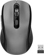 Wireless Mouse with Side Buttons, 2400 DPI, Anti Slip Scroll Wheel, Suitable for Laptops, PCs, Chromebook, Mac, MacBook, Mouse With USB Nano Receiver, 6-Button Wireless Computer Mouse - Gray