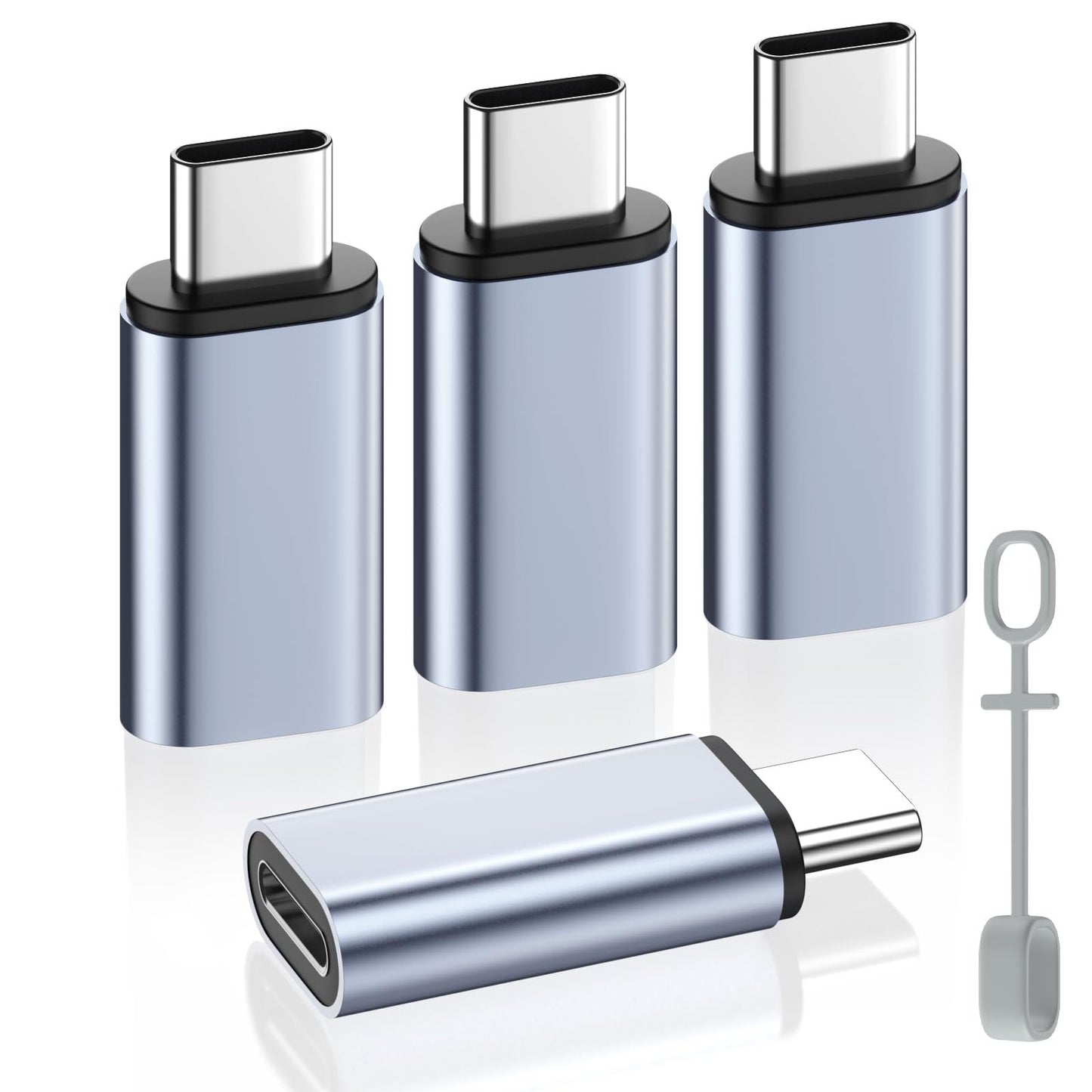 MoKo Lightning to USB-C Adapter for iPhone 17 16 15, Charge Only, 4 PCS