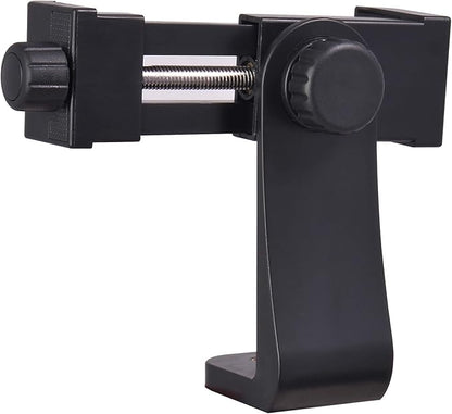 Phone Tripod Mount Adapter with Camera Remote Controller, Cell Phone Holder Clip with Adjustable Clamp Compatible with iPhone, Samsung, HTC, Huawei etc., Include Wrist Strap