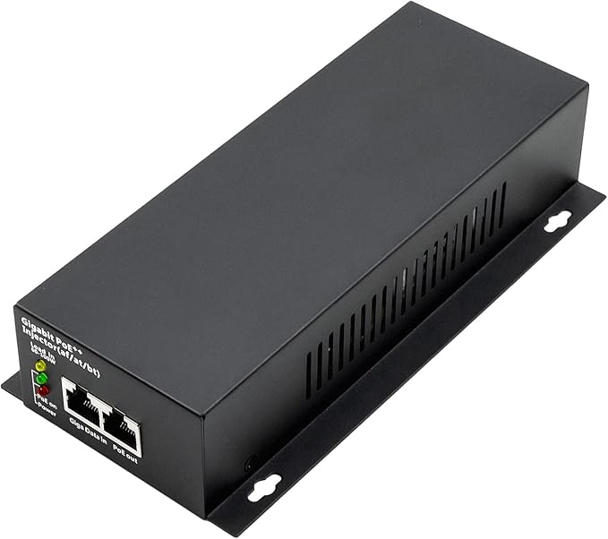 High Power Gigabit PoE++ Injector Adapter, Integrated Power Supply, Convert A Non-PoE Port to A 90W Gigabit Port, Up to 95W to 60W, 30W, 15.4W, Up to 100m (328 ft)