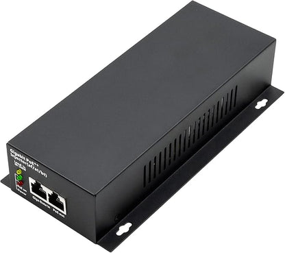 High Power Gigabit PoE++ Injector Adapter, Integrated Power Supply, Convert A Non-PoE Port to A 90W Gigabit Port, Up to 95W to 60W, 30W, 15.4W, Up to 100m (328 ft)