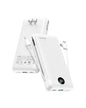 VRURC Power Bank 20000mAh, Fast Charging Portable Charger USB C,4 Output 2 Input Travel Essentials Charging Bank Equipped with LED Display,Built-in Wall Plug and Cables,Phone Charger Battery,White