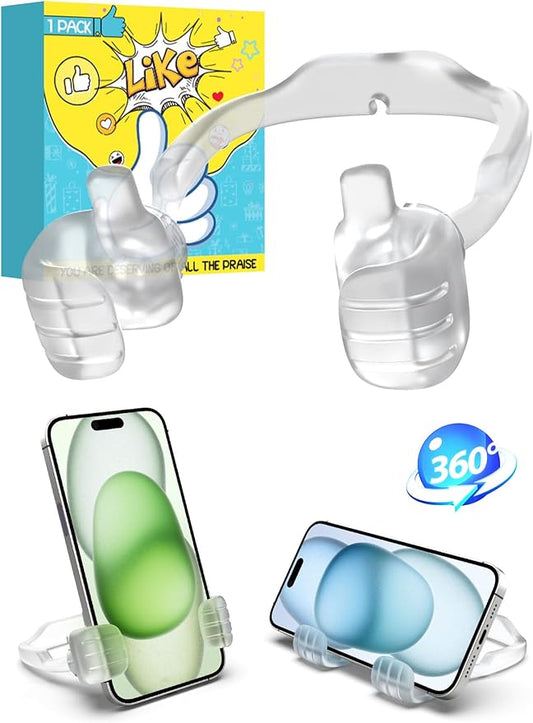 Gifts for Teens Boys Girls Thumbs Up Lazy Phone Stand Holder for Desk EDC