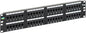 ICC Voice Patch Panel, UL Listed, Rackmount 6P6C 48 Port 2U 19-Inch Telephone Network Patch Panel with Rear UTP USOC Wiring 110 IDC Terminal Blocks for PBX and Business Phone Systems, Black