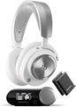 SteelSeries Arctis Nova Pro Wireless Multi-System Gaming Headset - Neodymium Magnetic Drivers - Active Noise Cancellation - Infinity Power System - Gen 2 Mic - PS5, PS4, PC, Switch, Mobile - White