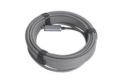 Fiber Optic USB C to USB C Cable(50ft),Slim High Speed 10Gbps USB 3.1 Active Optical Cable for Webcams,Cameras,AR/VR,Laptop etc,Grey
