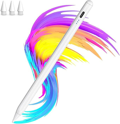 Stylus Pencil for Apple iPad 2018-2025 A16 11/10/9/8/7/6,iPad mini A17 Pro/6/5,iPad Air M3/M2 11"/13"/5/4/3,iPad Pro M4 13"/12.9"/11" USB-C Fast Charging Pencil,Pixel-Perfect Tilt Sensitivity