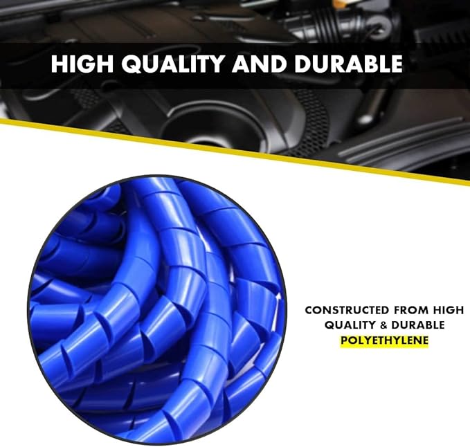 Kable Kontrol Vortex Spiral Cable Wrap - 1” Inch 100’ Feet Long - Hose Protector Flexible Polyethylene Wire Conduit Tubing Cable Sleeve Cord Cover to Organize Wires – Black