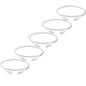 TRUECABLE Cat6 Component Rated Patch Cable, Unshielded (U/UTP), 7ft, White, 28AWG Solid Copper, Snagless 10G High-Speed Ethernet Cable, PoE++ 4PPoE 100W, UL Listed, RoHS-3, 5 Pack