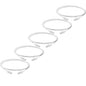 TRUECABLE Cat6 Component Rated Patch Cable, Unshielded (U/UTP), 5ft, White, 28AWG Stranded Pure Copper, Snagless 10G High-Speed Ethernet Cable, PoE++ 4PPoE 100W, UL Listed, RoHS-3, 5 Pack