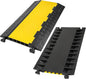 CXRCY 5 Channel Cable Protectors Ramp, 2Pack Cable Ramps,18000lbs Capacity Heavy Duty Rubber Driveway Traffic Speed Bumps Hose Cord Cable Protector Ramp for Wire/Hose/Pipe Hider