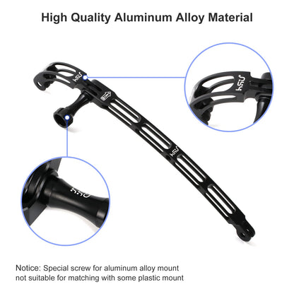 HSU Aluminum Alloy Curved Extension Arm Kit (7.9”/5.3”/3”) (Black)