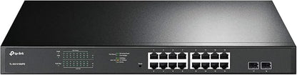 TP-Link TL-SG1218MPE 16 Port Gigabit Switch Easy Smart Managed 16 PoE+ @250W, 2 non-PoE ports, 2 combo SFP slots 3 Year Manufacturer Warranty QoS, Vlan, IGMP & LAG, Free Expert Help
