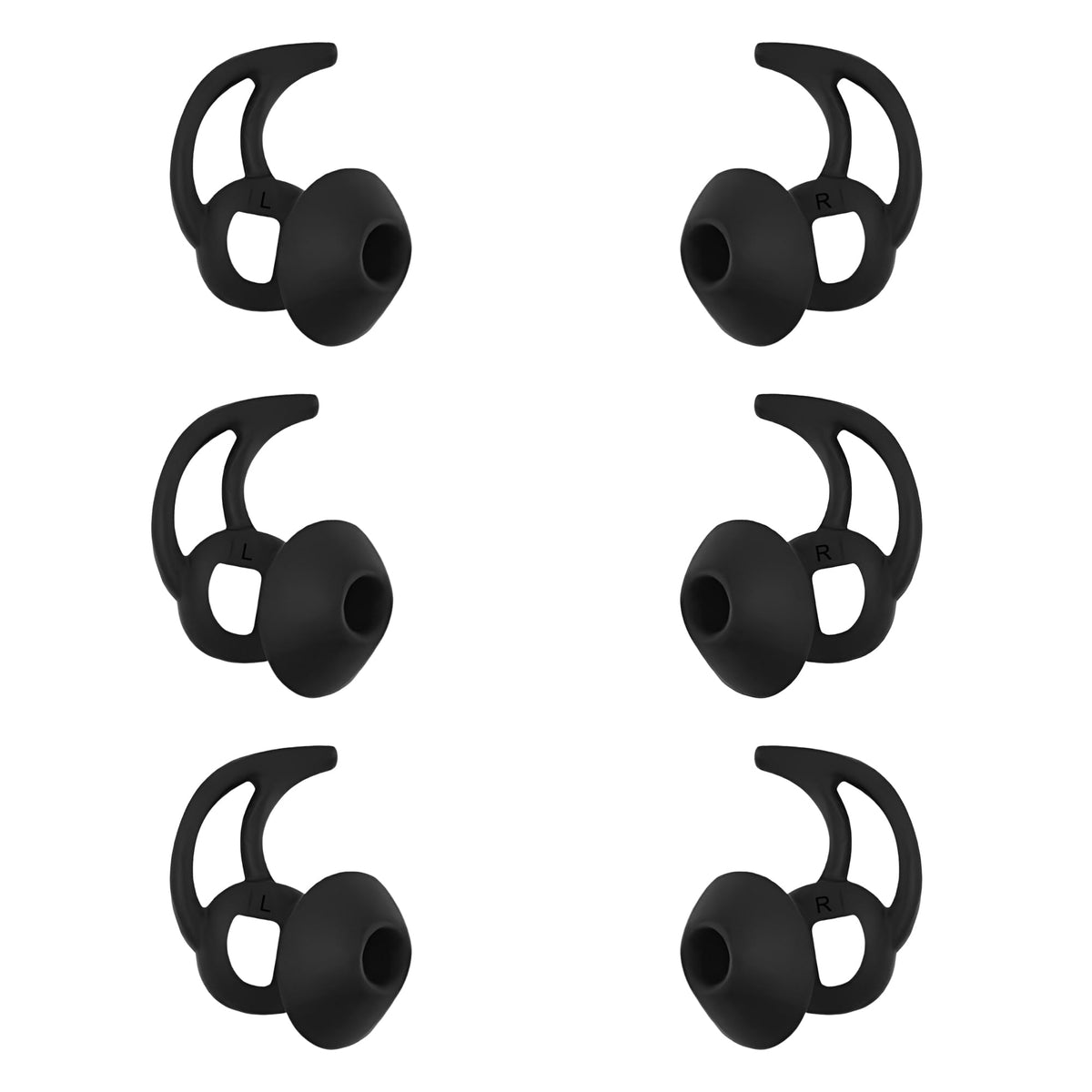 CYADCI Silicone Earbud Tips 3 Pairs SML Soft and Comfortable Noise Isolation Replacement Blue Ear Tips Compatible with Bose QuietComfort and Sport Earbuds