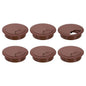 uxcell 6 Pcs 80mm (3.15 Inch) Desk Grommet, Plastic Cable Hole Cover, Wire Cord Cable Organizer for Home Office Computer Desk Cabinet, Brown