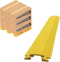 Kable Kontrol Drop Over Floor Cord Cover – 60” Inch Long 1 Channel Cable or Wire Protector – 30 Pcs Bulk Pack - Rubber Ramp for Indoor and Outdoor Use – Yellow