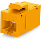 Everest RJ45 CAT6 Keystone Coupler in Yellow (48-Pack) - RJ45 Coupler - Cat6 Keystone Jacks