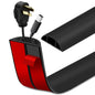 LSGCQ Floor Cord Cover Self Adhesive Cord Hider Floor Cable Management