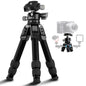 SIRUI Aluminum Alloy Desktop Tripod, 1.9lbs Mini Lightweight Tripod with Low-Profile Ball Head, Compact Design, 33lbs Load, 16.7" Max Height, for DSLR, Mirrorless Camera, Phone, Vlogging