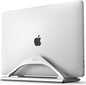 HumanCentric Vertical Laptop Stand for Desks in Silver Color, Upright Adjustable Holder to Dock Apple MacBook, MacBook Pro, and Other Laptops to Organize Work & Home Office, Automatic Grip