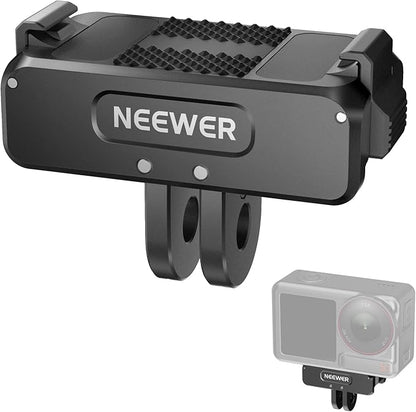 NEEWER Magnetic Mount Adapter Compatible with DJI Osmo 360 / Action 5 Pro/4/3, Upgraded Metal Quick Release Action Camera Mount Vlogging Accessories with 1/4" Tripod Thread, AC011