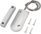 Magnetic Reed Switch Wired Surface Mount Normally Closed NC Contact Sensor Alarm Magnetic Door Switch with 2 Wires, Zinc Alloy Sliver, OC-60
