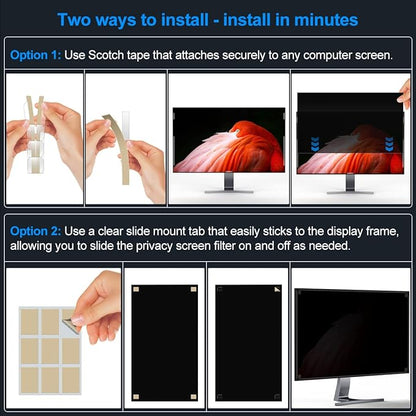 [2-Pack] 23 Inch Privacy Screen for Monitor Computer Screen Privacy Filter for 16:9 Widescreen Monitor Desktop PC Monitor Privacy Film Monitor Privacy Shield and Anti-Glare Protector