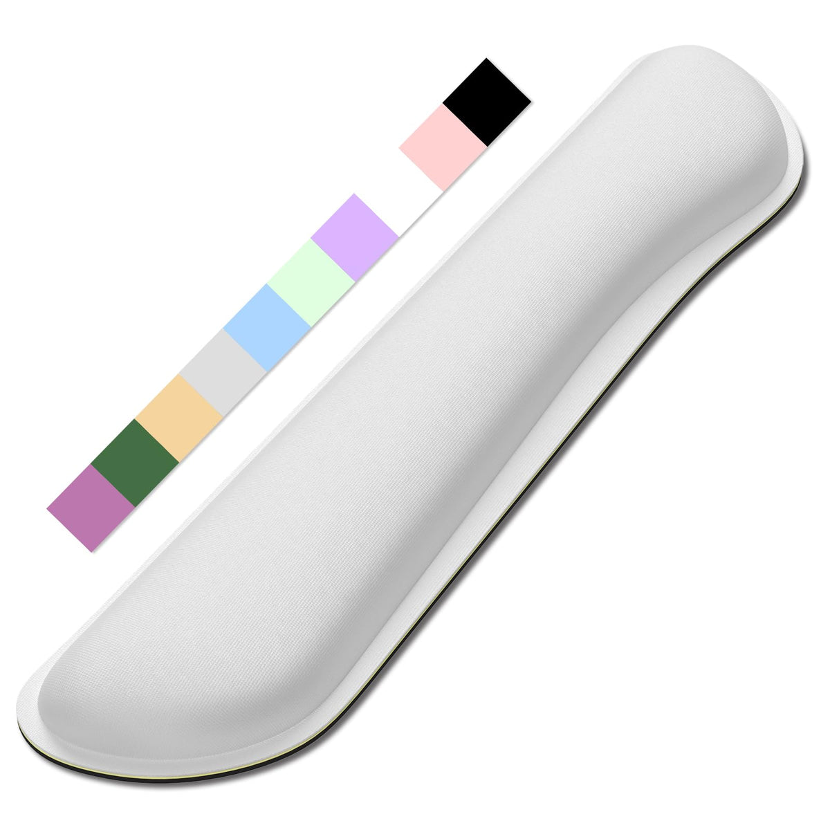Dapesuom Enlarge Keyboard Wrist Rest, Memory Foam Keyboard Wrist Cushion for Computer Desk Mats Support, Typing Pain Relief Ergonomic Mouse Pad Rests with Non-Slip Base for Gaming Laptop, Navajo White
