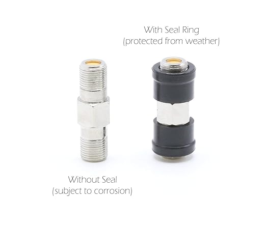 THE CIMPLE CO Coaxial F (F81) Weather Seal Boot - for Coax Ground Blocks, splitters, or Other F Connectors - Creates a Water Tight Seal (Grommet) - (4 Pack)