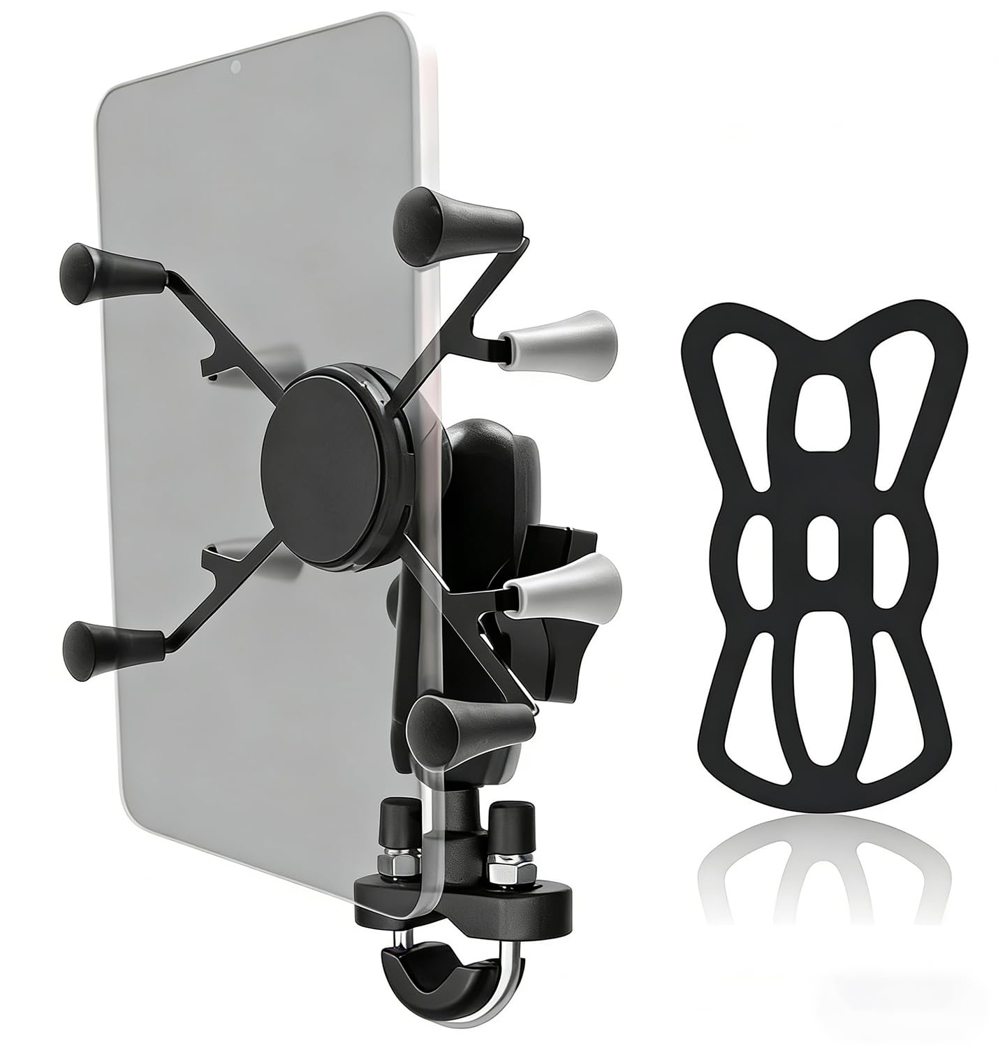 Strg Tablet Mount with U-Bolt Base for Rails 0.5'' to 1.25'' in Diameter