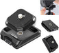 ULANZI UKA01 Quick Release Plate Kit, Arcac/F38 Interface Camera Quick Release Plate Mount Quick Setup w/ 1/4" to 3/8" Screw Thread Gimbles Sliders Tripods Adapter for Sony/Nikon/DJI/Fuji