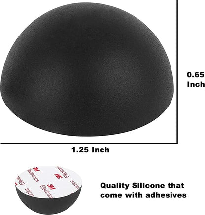 1.25" Silicone Hemisphere Bumpers Isolation Feet Rubber Non-Skid Speaker Pads with Adhesive Record Player Isolation Pads for Small Speaker Spikes,Turntable,Amplifiers, Subwoofer,Monitors,Decks 16 PCS