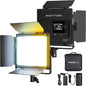Mettlelite SPL210B Bi Color LED Video Light with APP Control, 3200K-5600K, CRI TLCI 96+, Dimmable Photography Studio Lighting with U Bracket, Barndoor and Carrying case, for Photography/Video/Stream